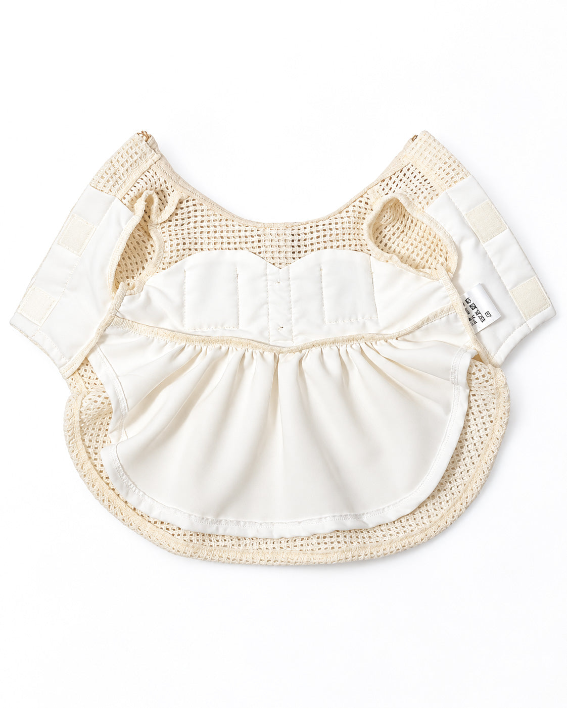 Gold Line Mesh Dressーアイボリー