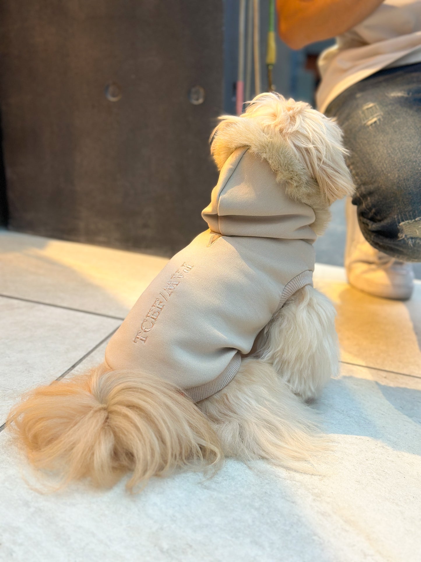PAWFECT ファーパーカー 【ベージュ】