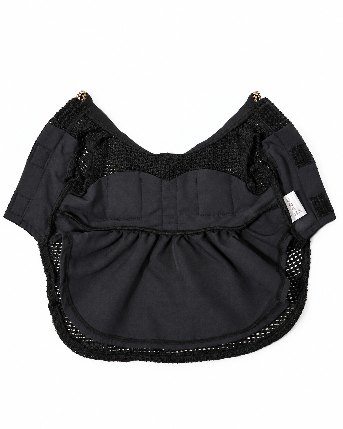 Gold Line Mesh Dressーブラック