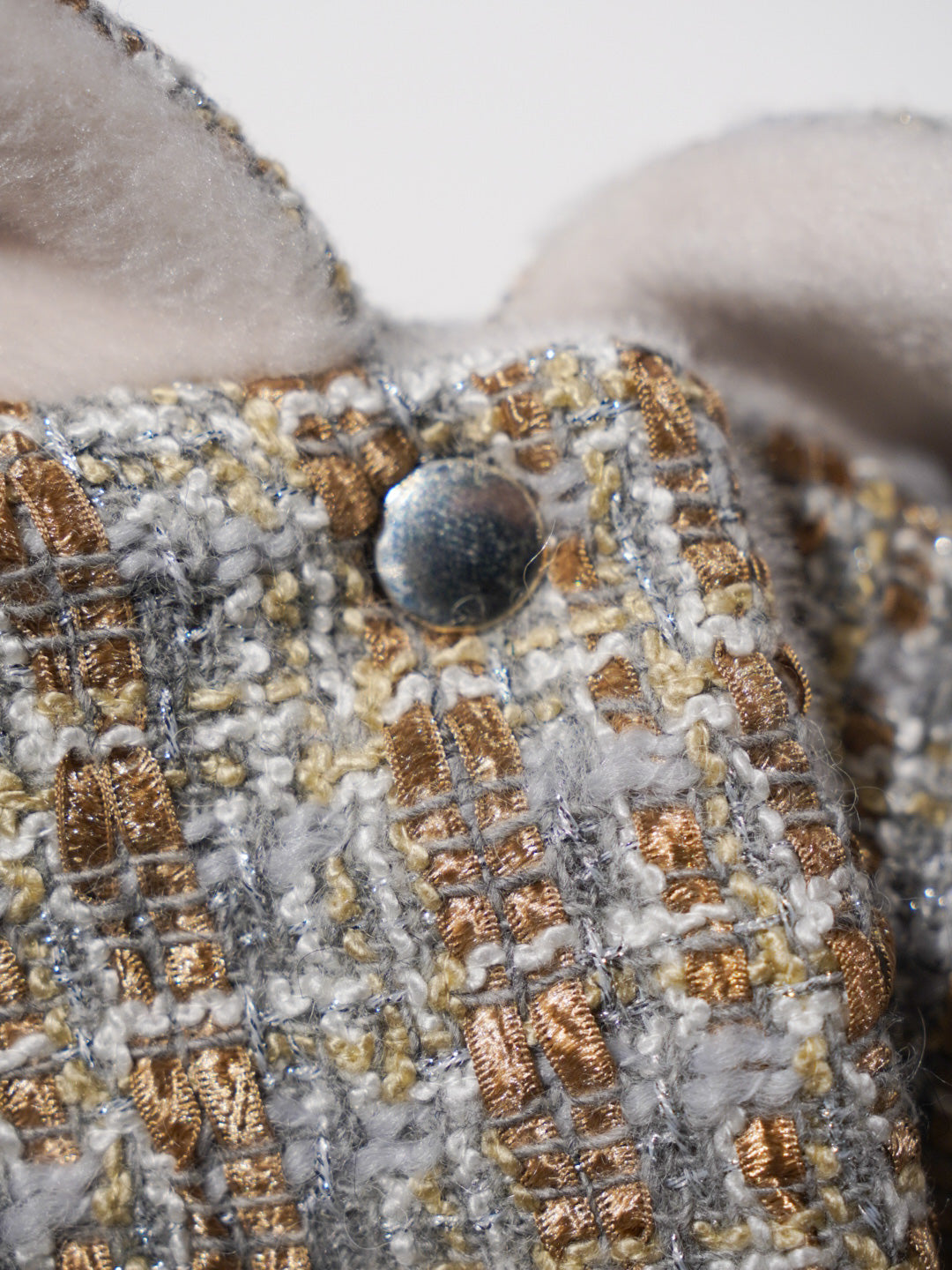 Classic Tweed Cape | Beige Mix