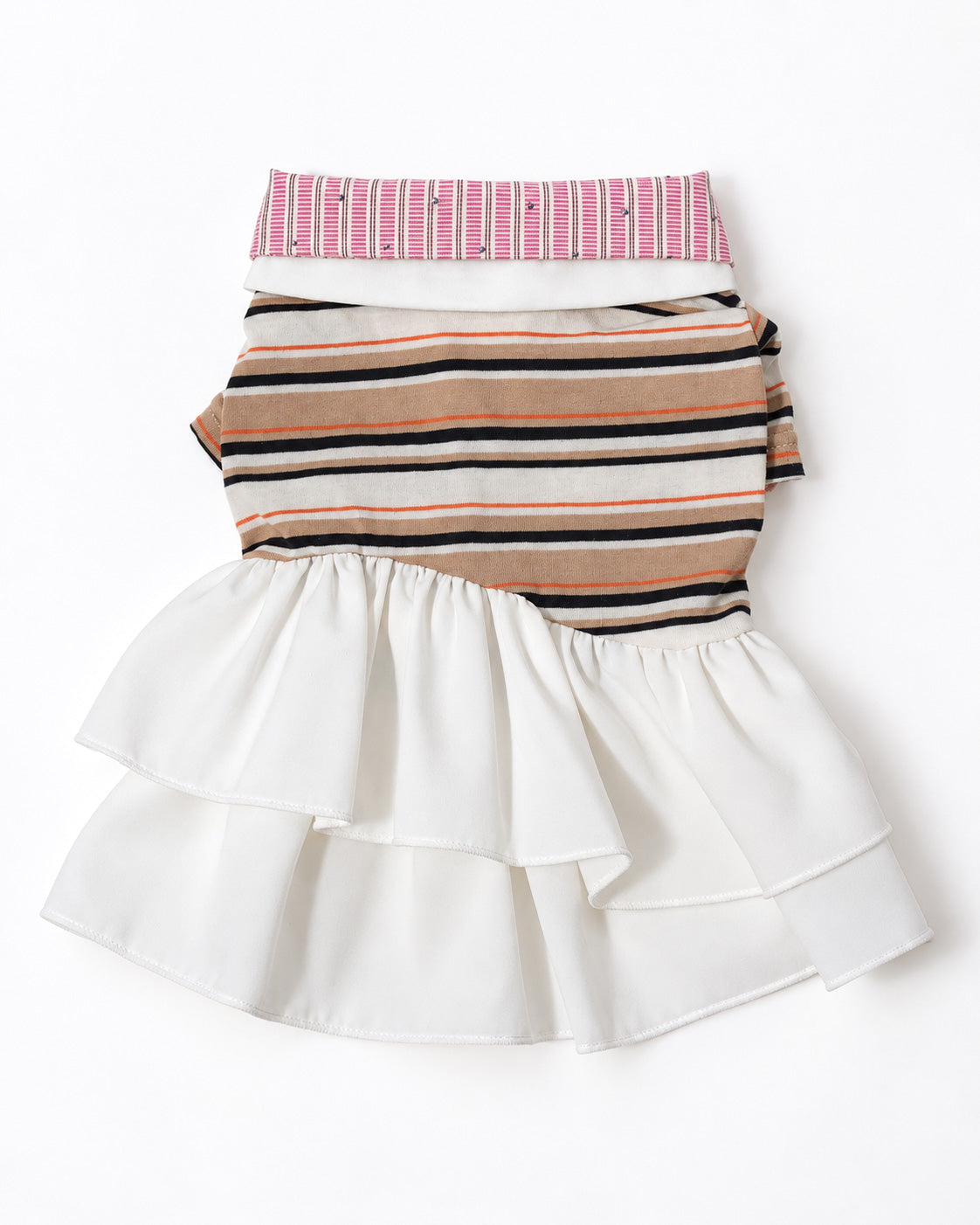 Double Collar Polo Dressーベージュ
