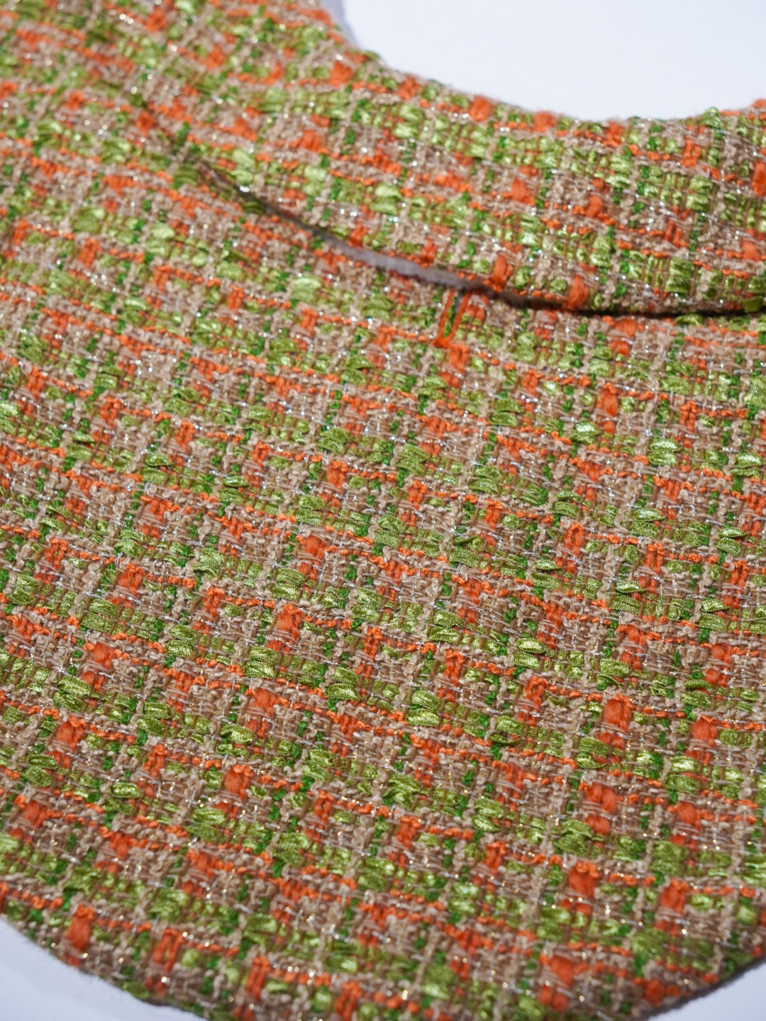Classic Tweed Cape｜オリーブミックス