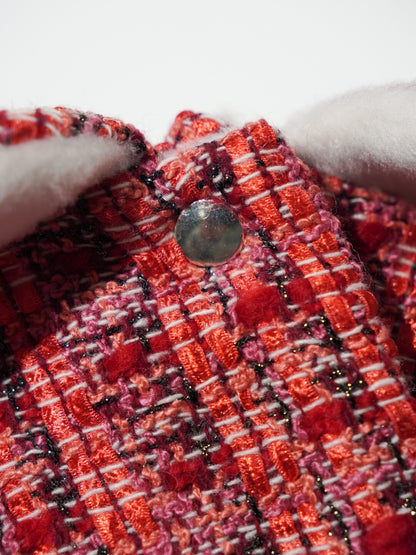Classic Tweed Cape｜レッド