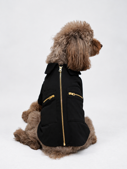 DOUBLE POCKET ZIP JACKET ー　ブラック