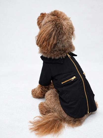 DOUBLE POCKET ZIP JACKET ー　ブラック