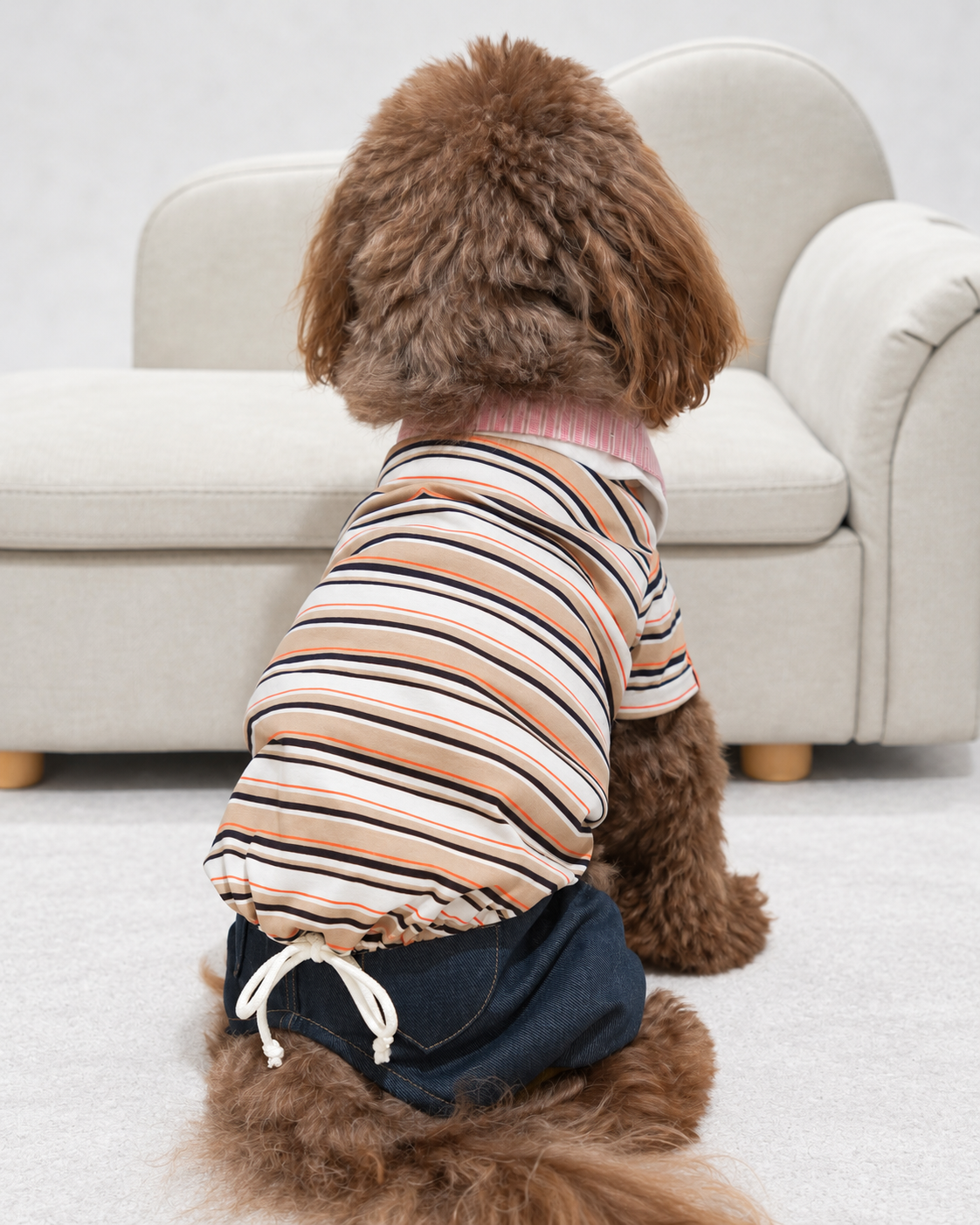 Double Collar Polo ー ベージュ