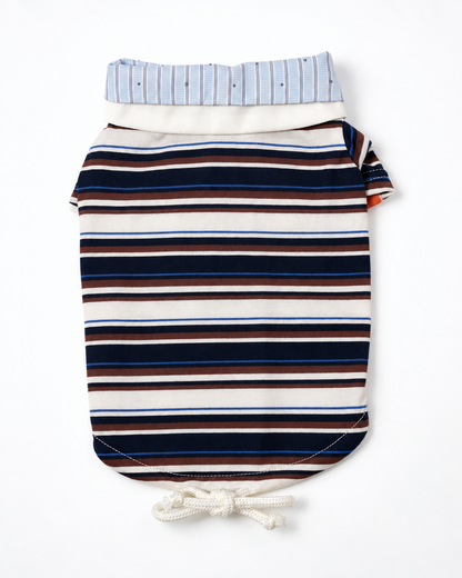 Double Collar Polo ー ネイビー