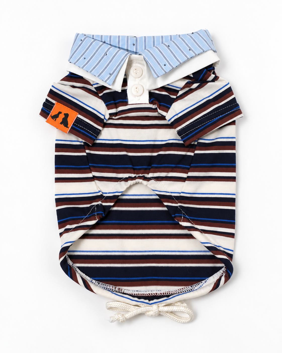 Double Collar Polo ー ネイビー