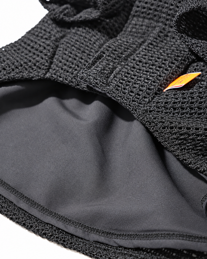 Gold Line Mesh Dressーブラック