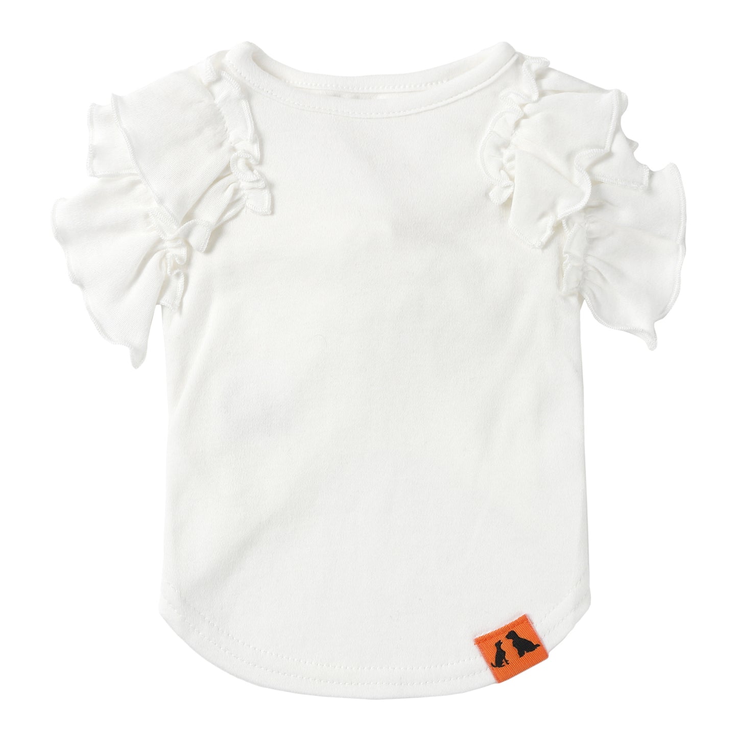 肩フリル Tシャツ