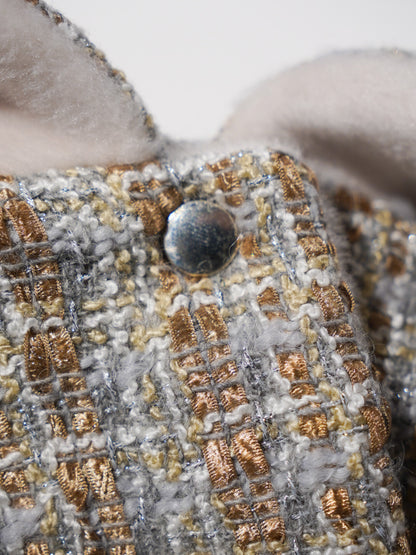 Classic Tweed Cape｜ベージュミックス