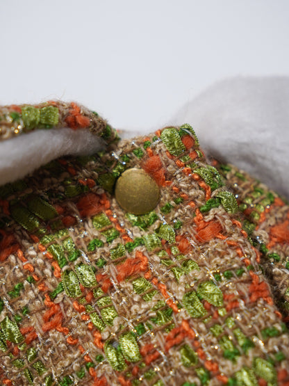 Classic Tweed Cape｜オリーブミックス